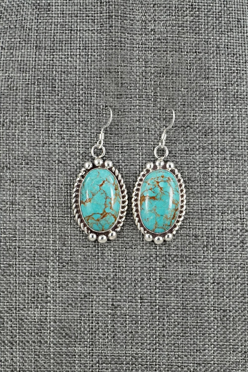 Turquoise & Sterling Silver Earrings - Antwone Brown