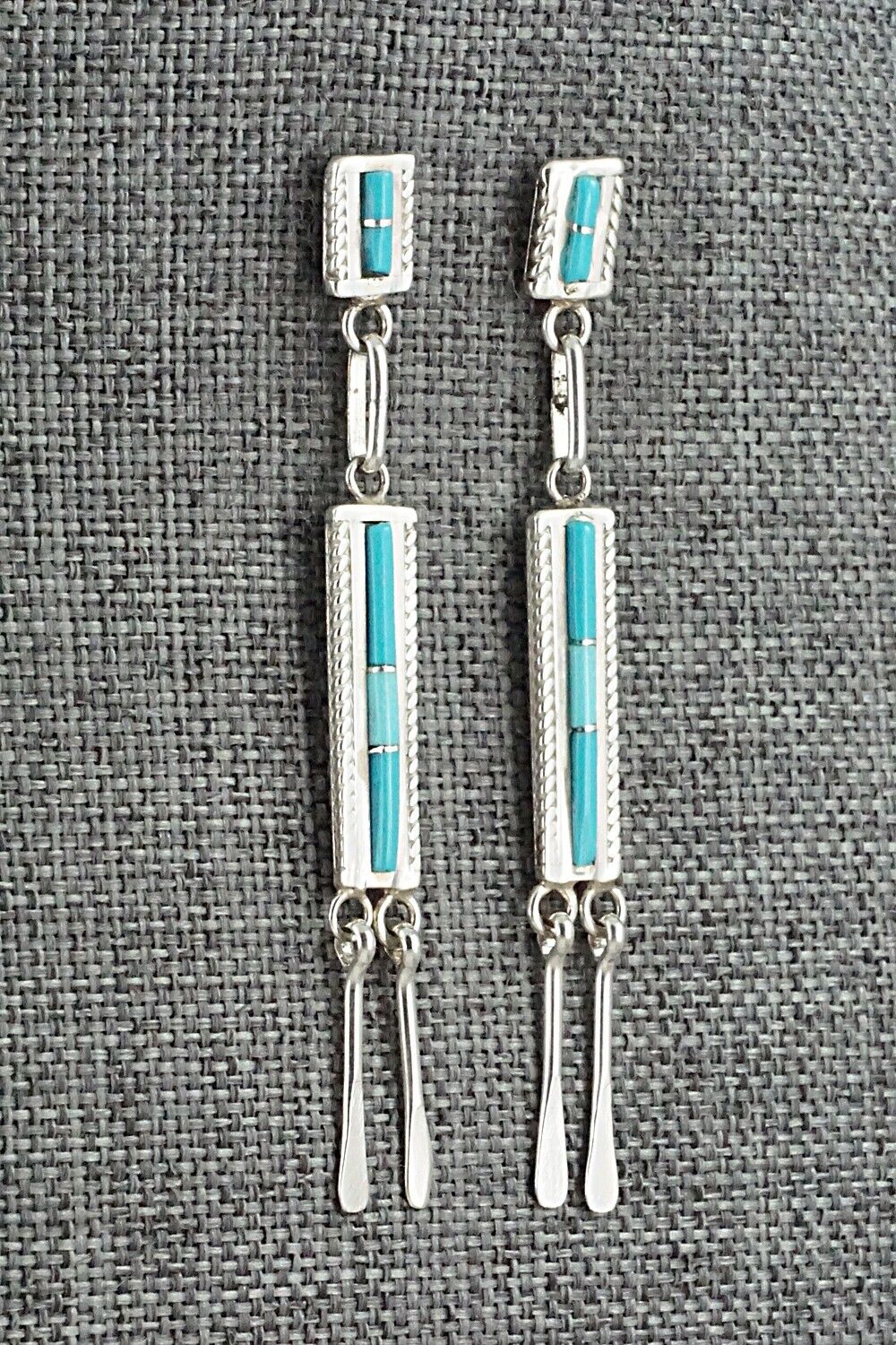 Turquoise & Sterling Silver Earrings - Jaylene Bellson