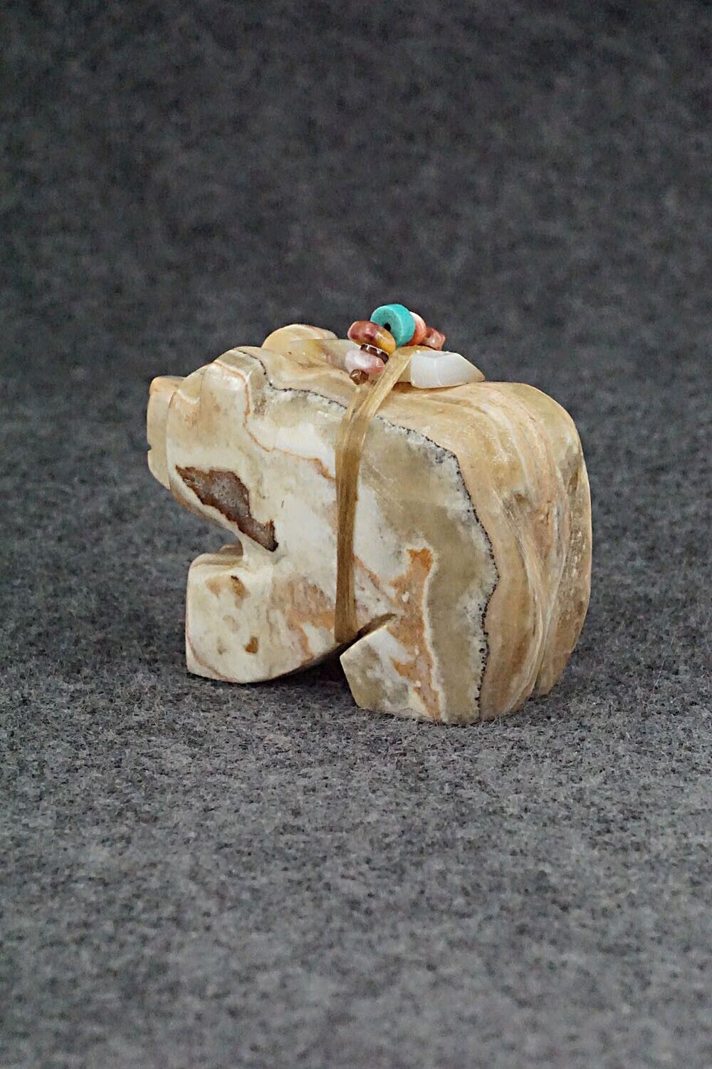 Bear Zuni Fetish Carving - Danny Lonjose
