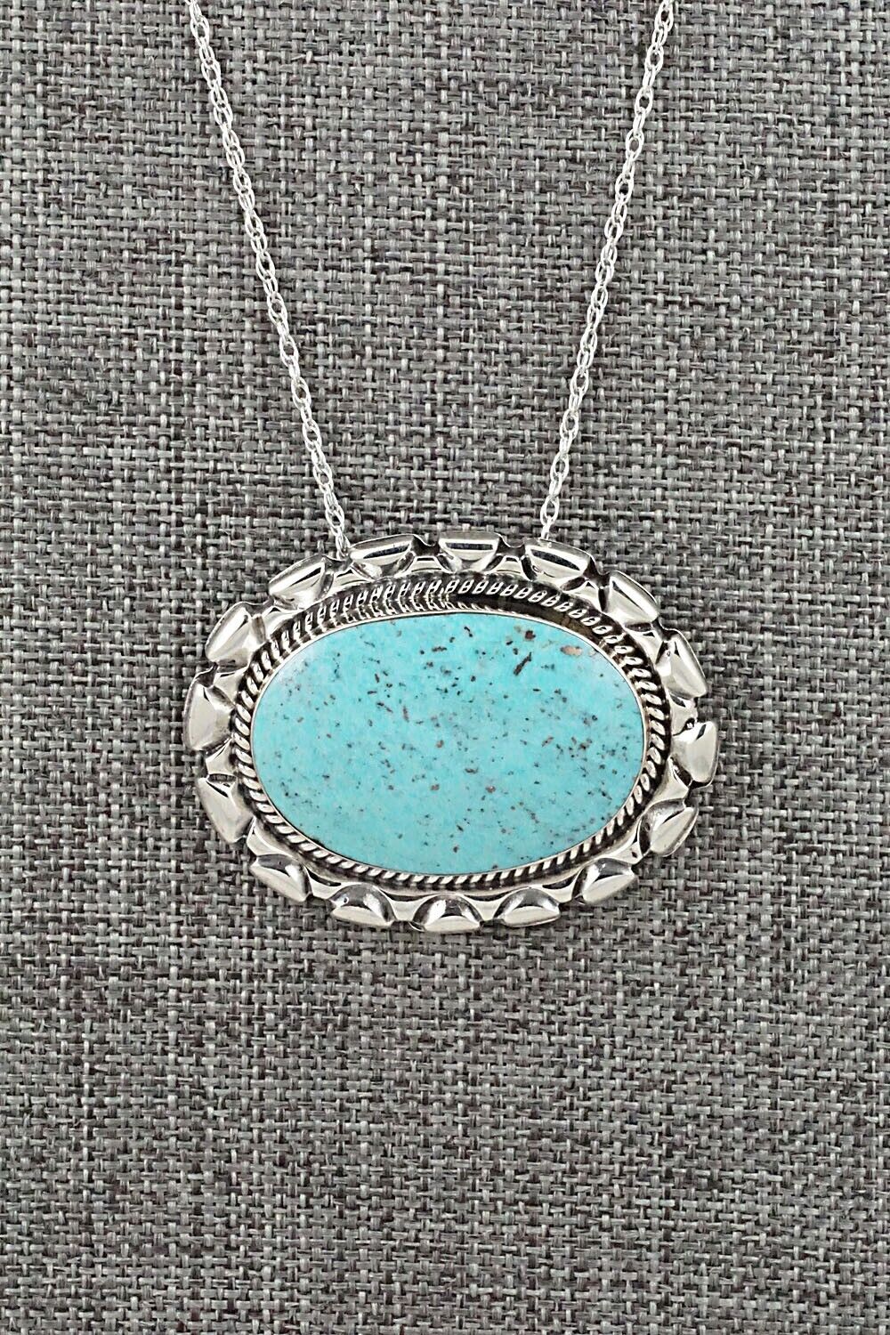 Turquoise & Sterling Silver Necklace - Jimson Belin