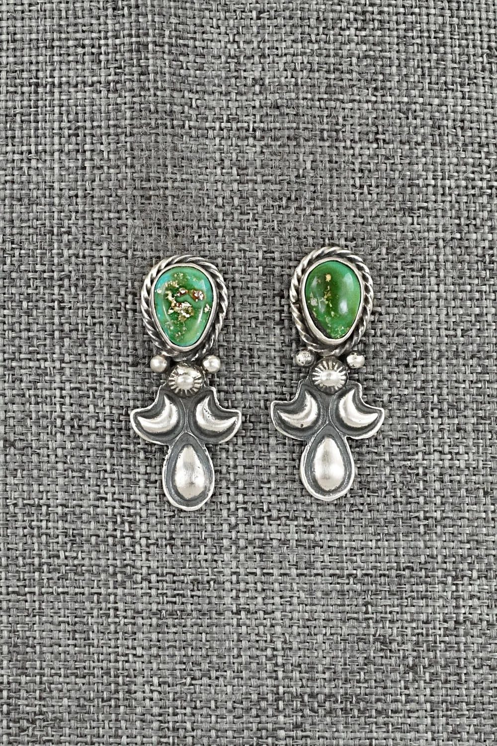Turquoise & Sterling Silver Squash Blossom Set - Adrienne Gordon