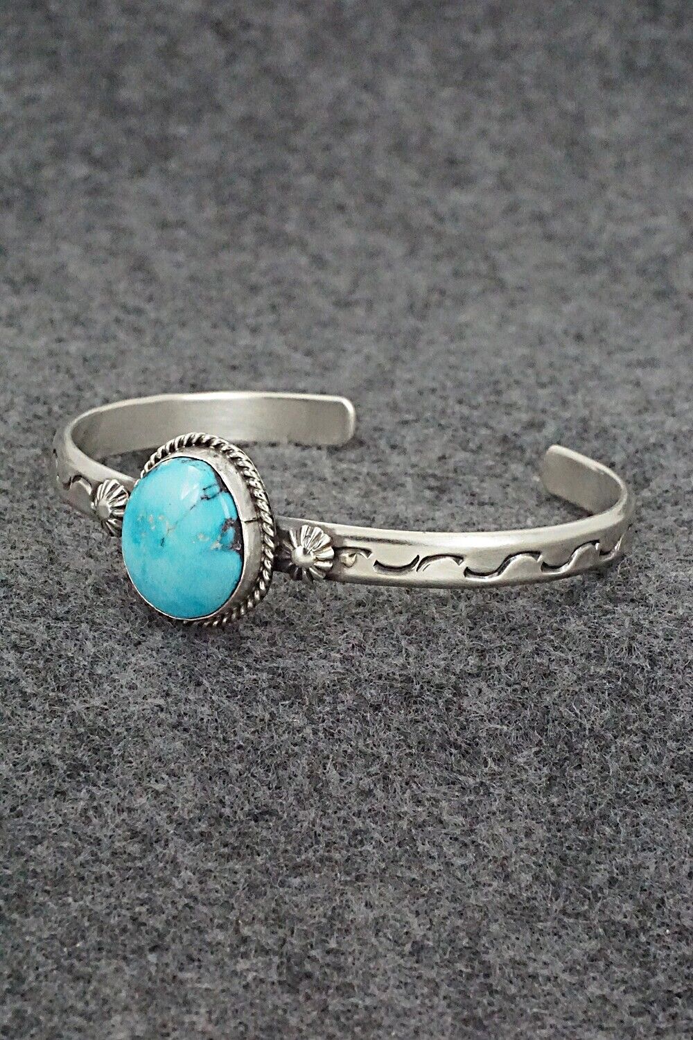 Turquoise & Sterling Silver Bracelet - Samuel Yellowhair