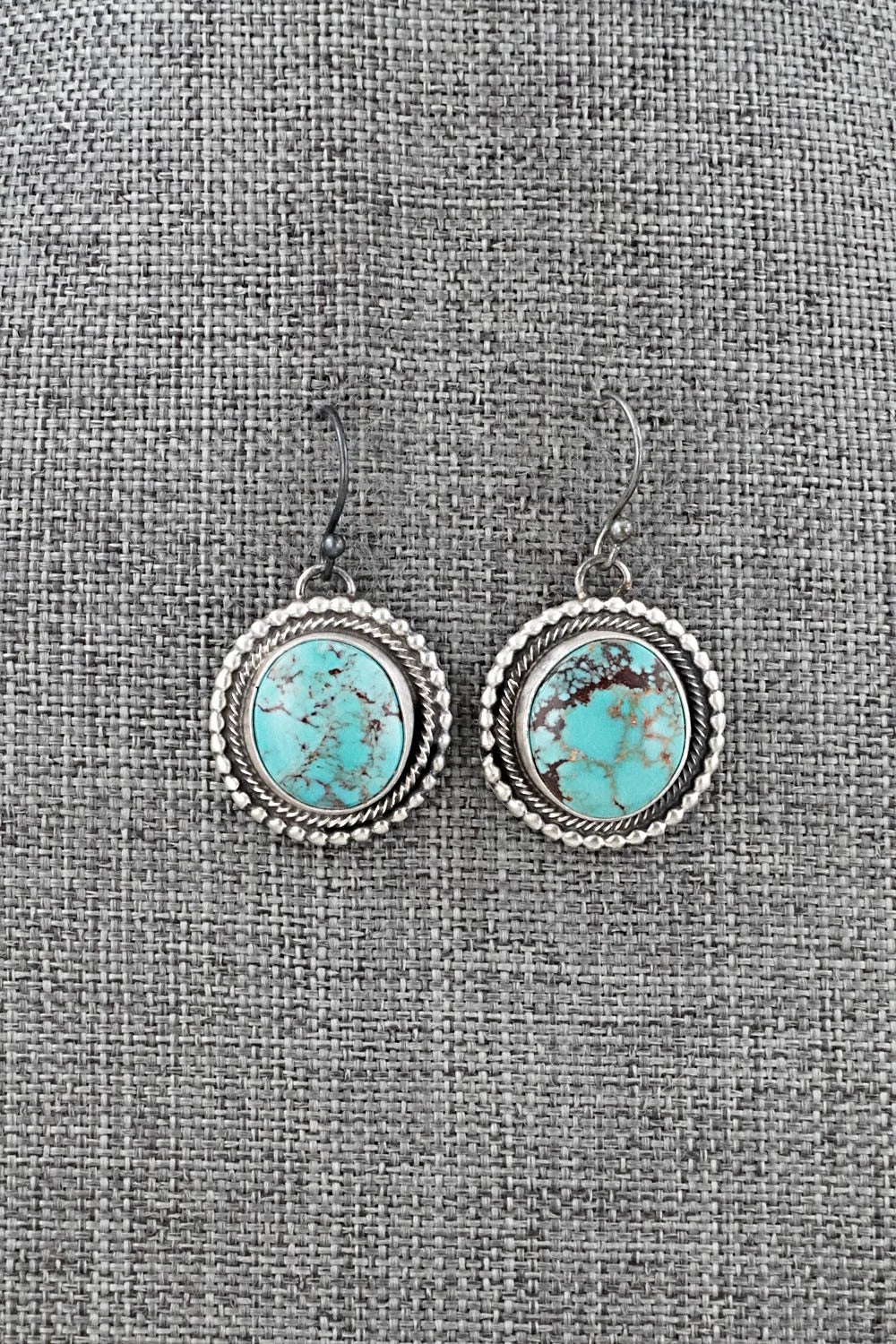 Turquoise & Sterling Silver Pendant and Earrings Set - Bobby Johnson
