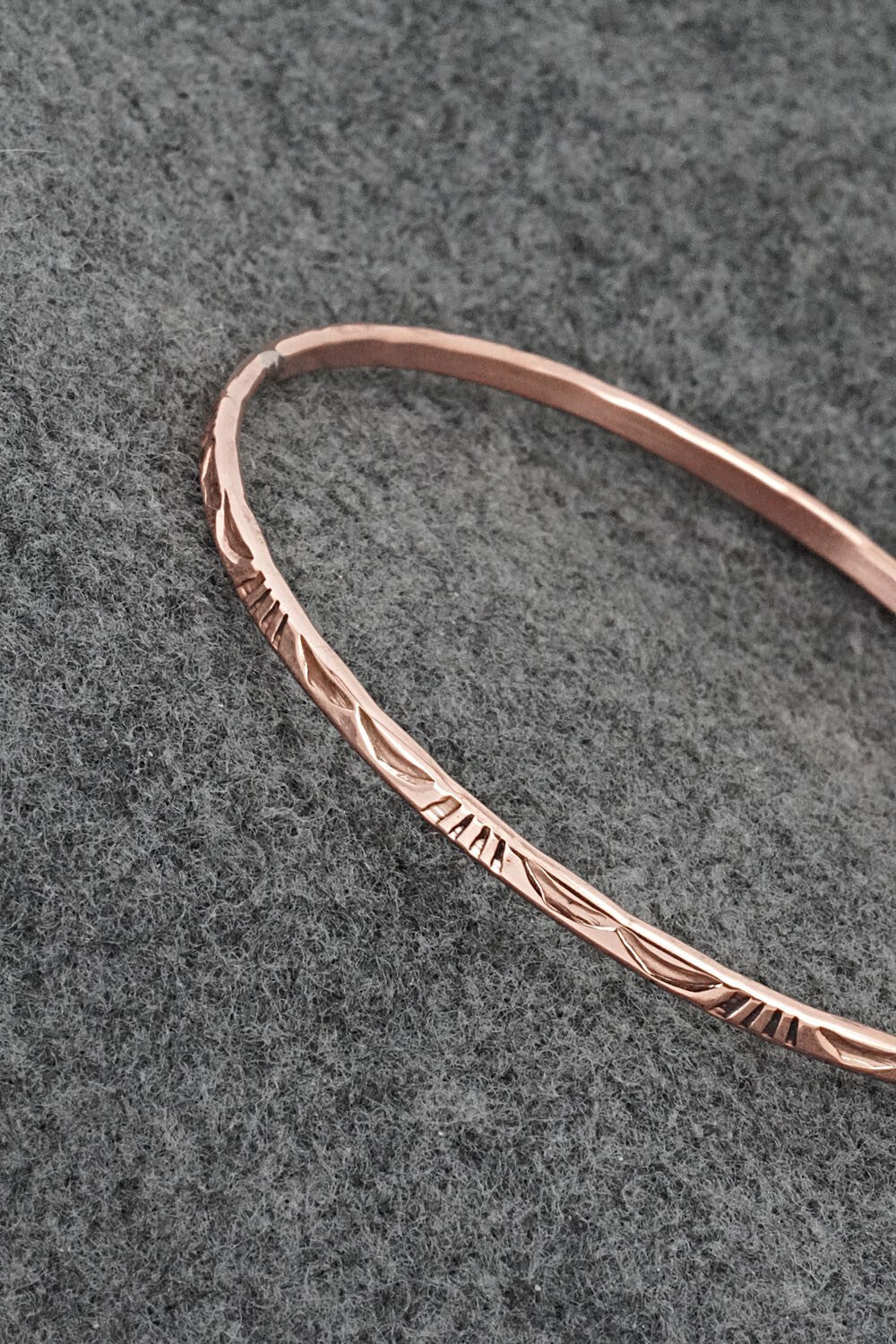 Copper Bangle Bracelet - Elaine Tahe