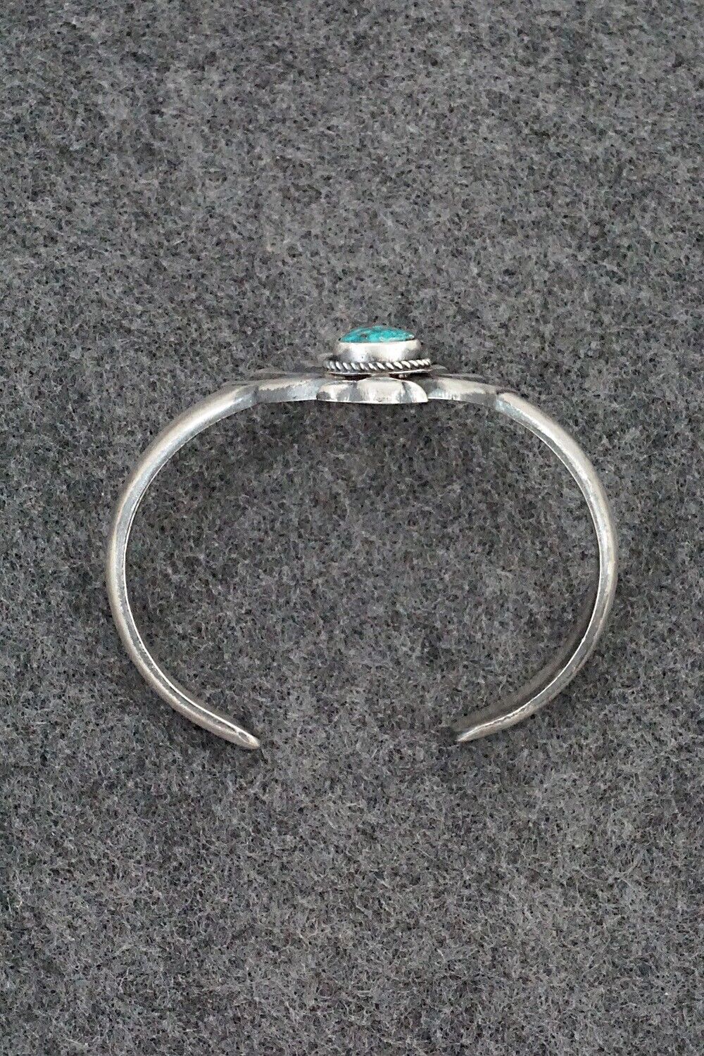 Turquoise & Sterling Silver Bracelet - Harrison Bitsue