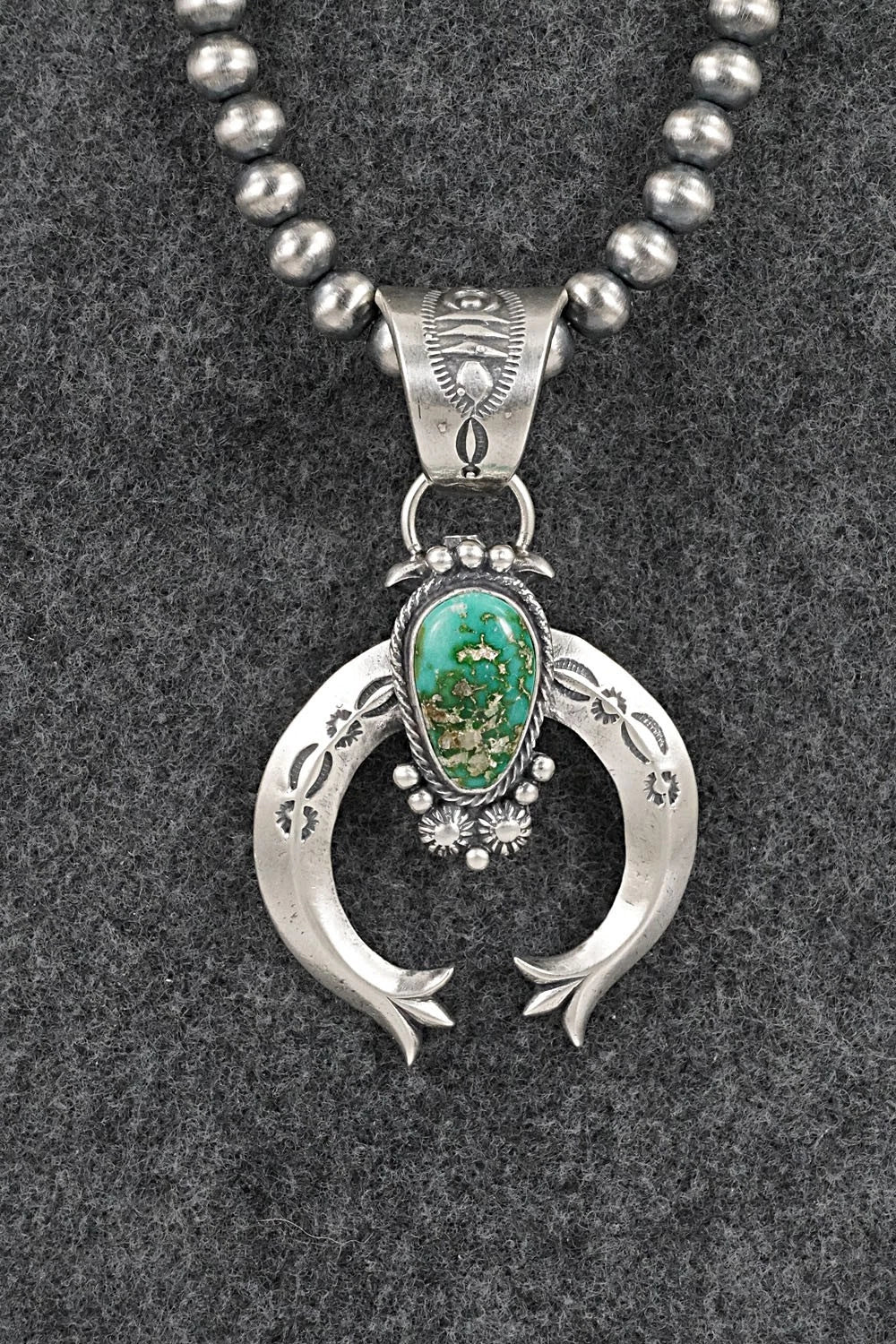 Turquoise & Sterling Silver Necklace - Samuel Yellowhair