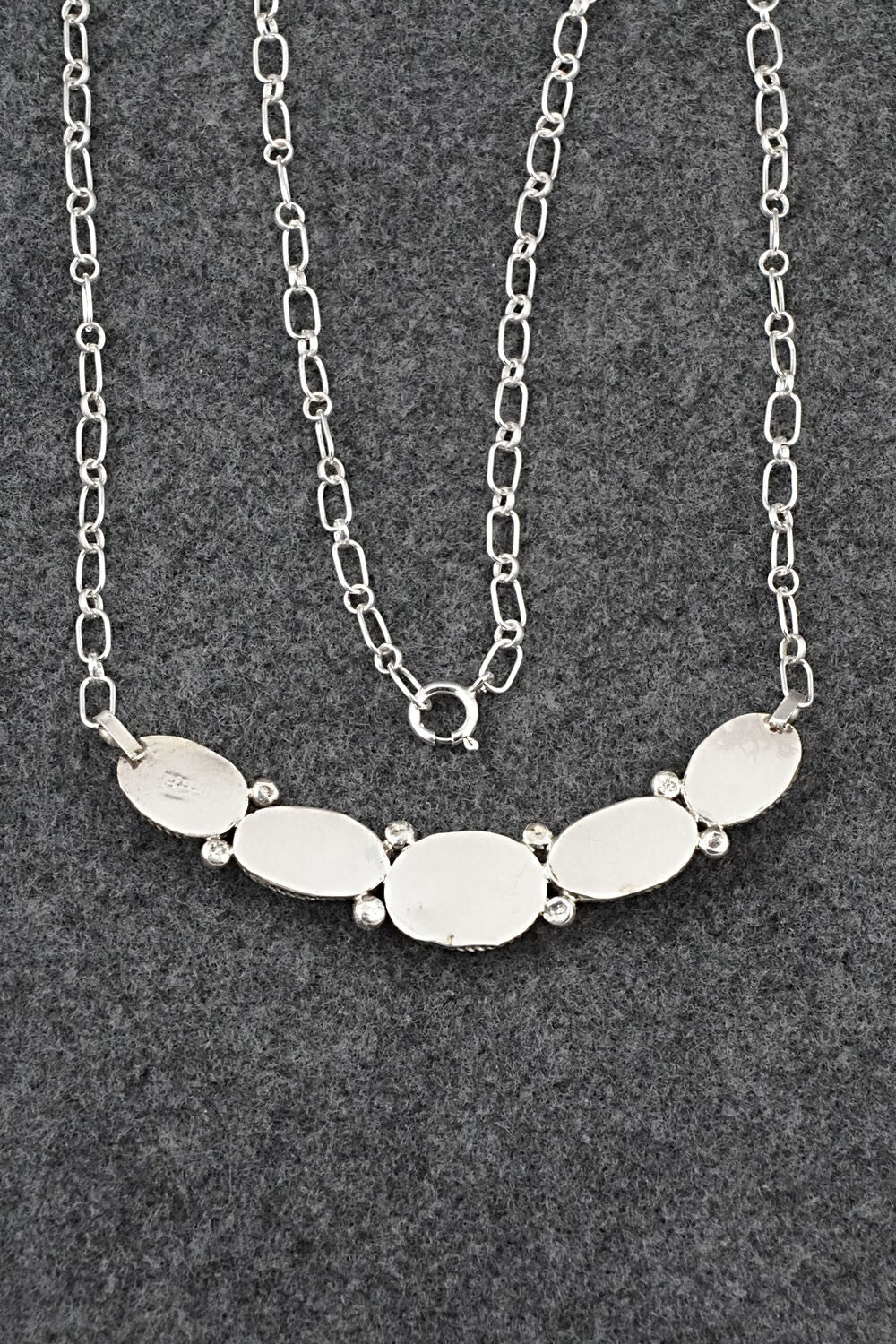 Turquoise & Sterling Silver Necklace - Ernest Hawthorne