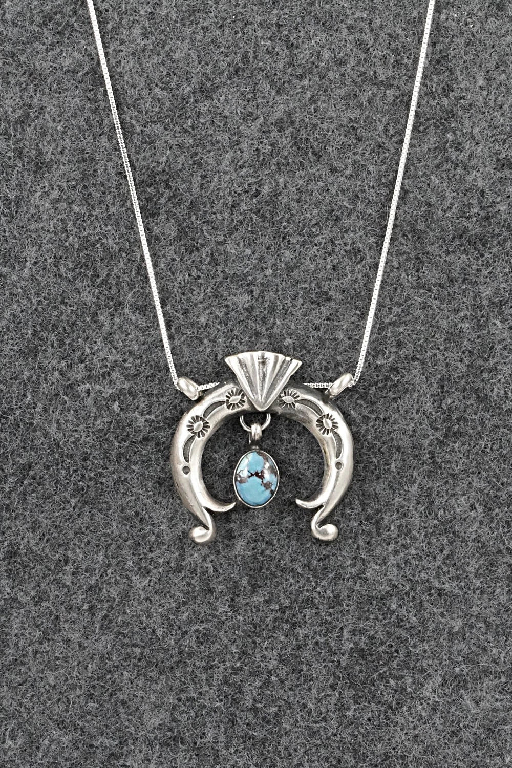 Turquoise & Sterling Silver Necklace - Gary Shorty