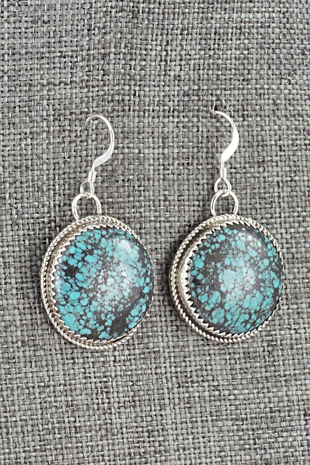 Turquoise & Sterling Silver Earrings - Ernest Hawthorne