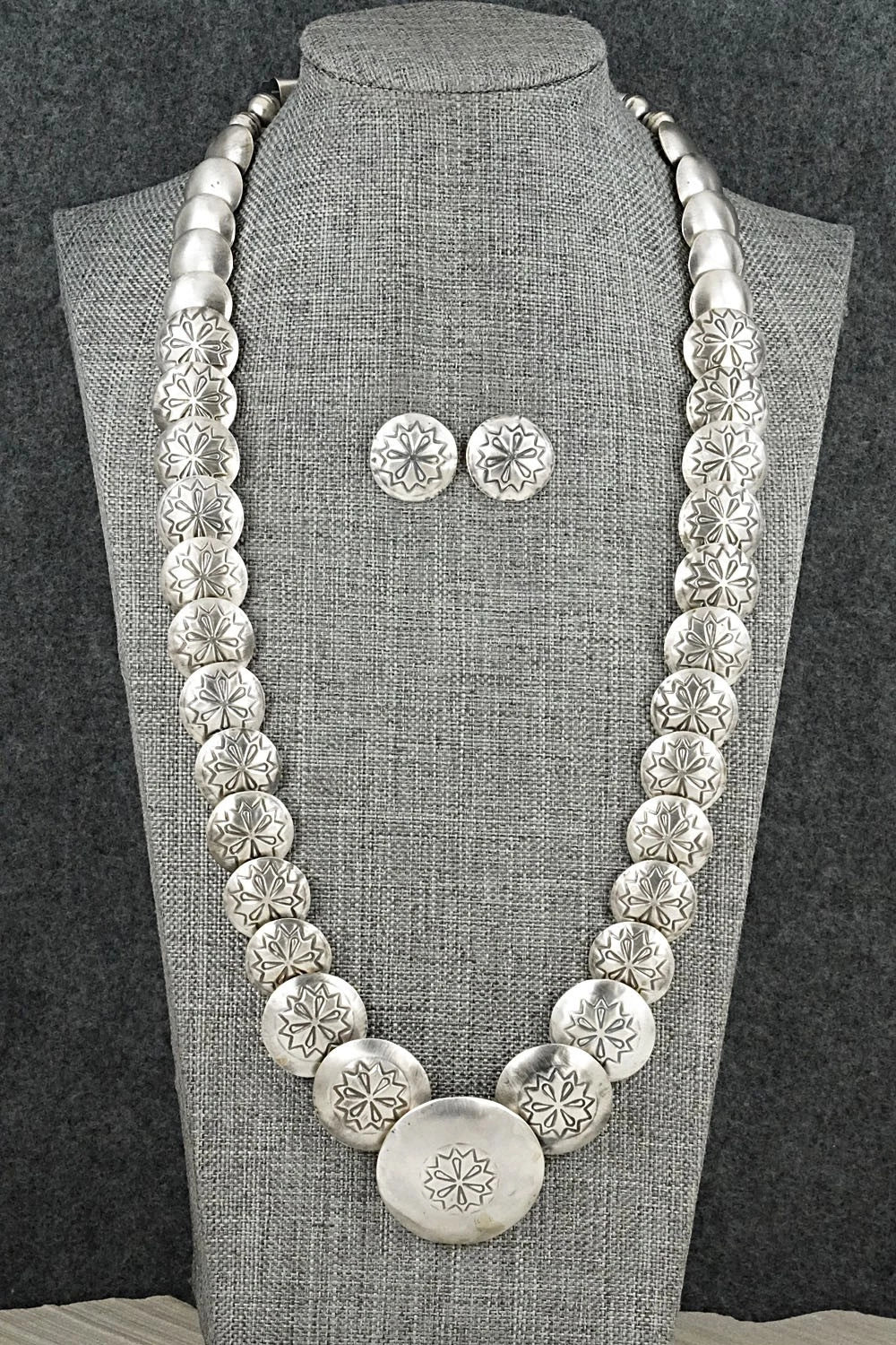 Sterling Silver Necklace and Earrings Set - Tim Thompson