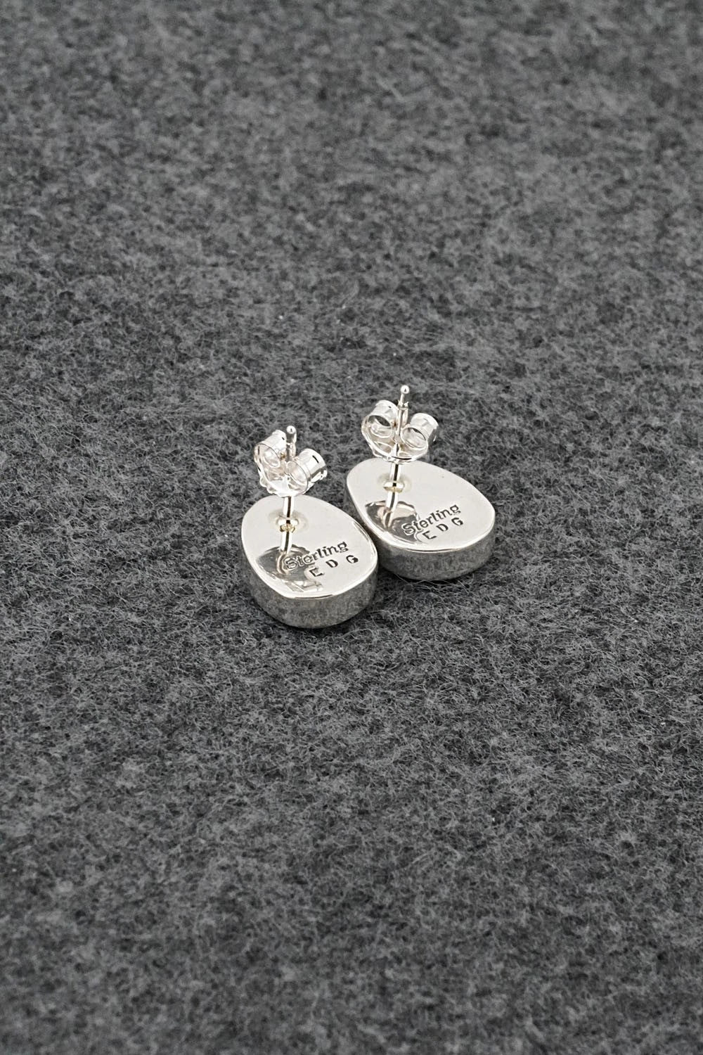 Turquoise & Sterling Silver Earrings - Eugene Gruber