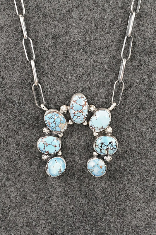 Turquoise & Sterling Silver Necklace - Darrin Livingston