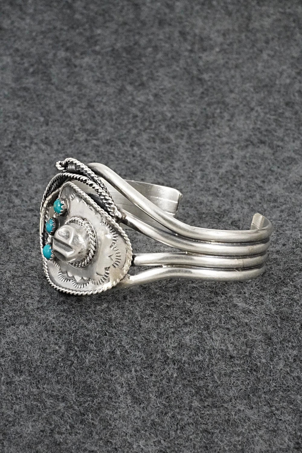 Turquoise & Sterling Silver Bracelet - Bobby Platero