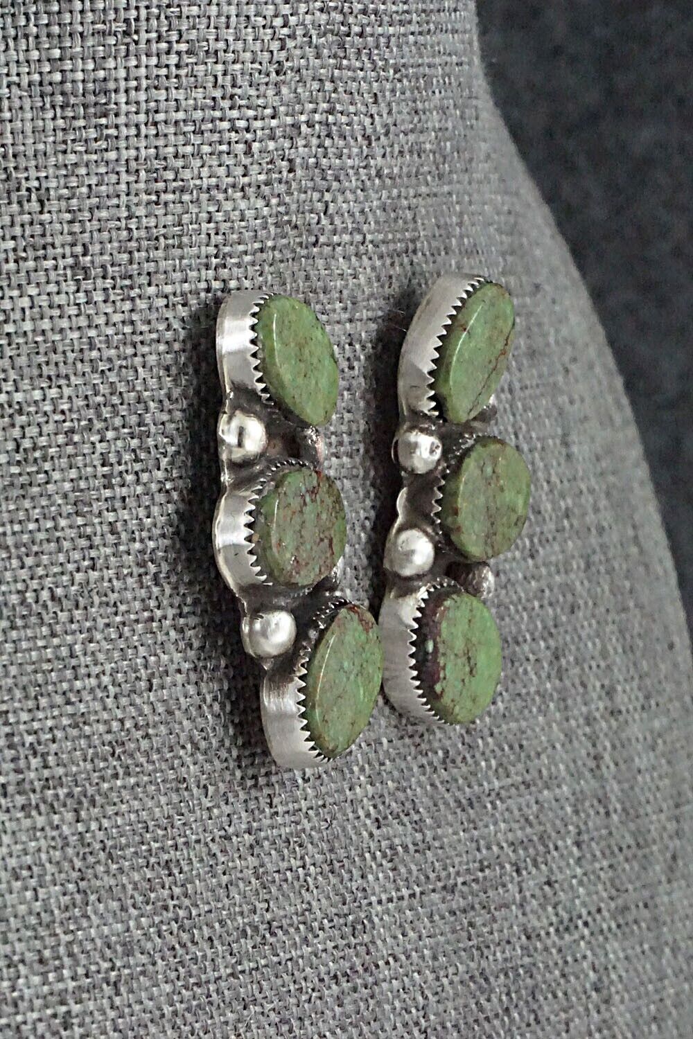 Turquoise & Sterling Silver Earrings - Selina Warner