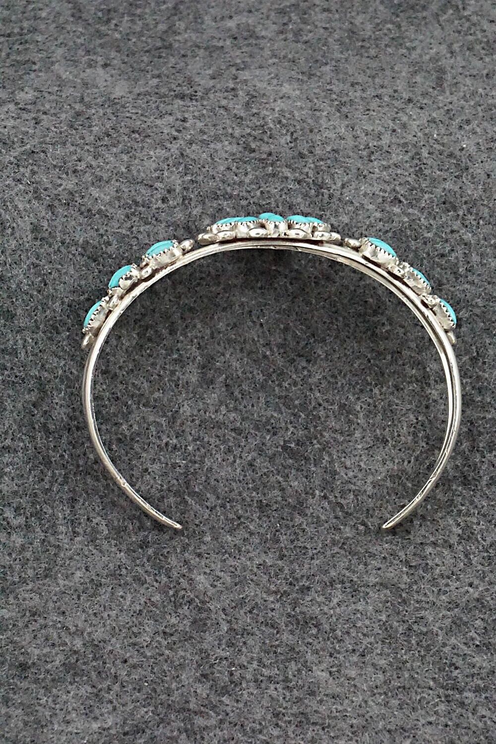Turquoise & Sterling Silver Bracelet - Lorraine Waatsa