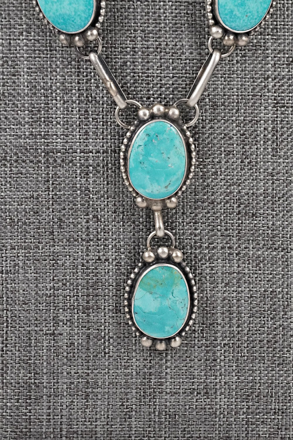Turquoise & Sterling Silver Necklace Set - Kathleen Livingston