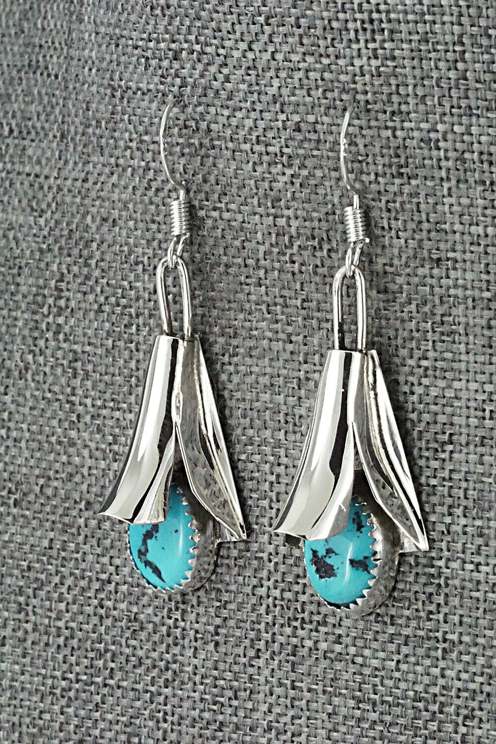 Turquoise & Sterling Silver Squash Blossom Set - Louise Yazzie