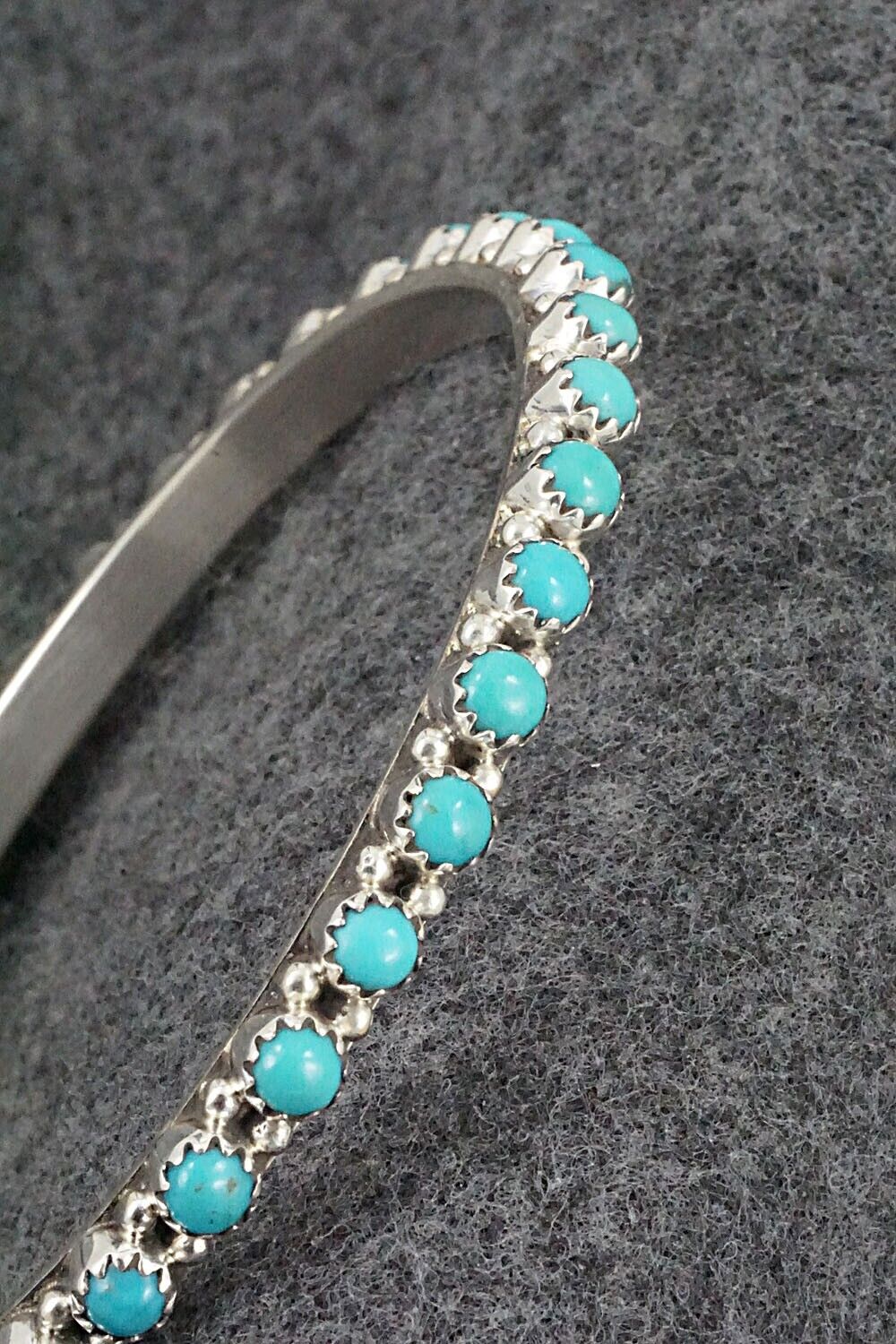 Turquoise & Sterling Silver Bangle - Gaynell Parker