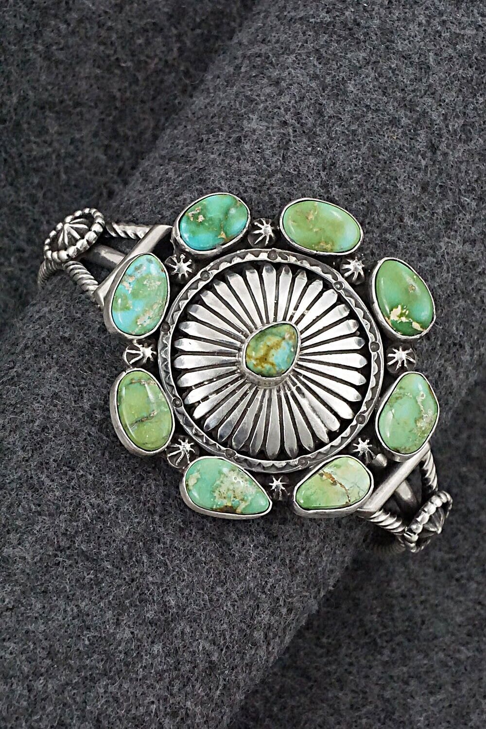 Turquoise & Sterling Silver Bracelet - Harry B. Yazzie