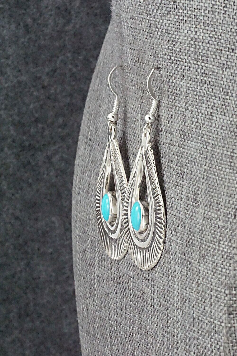 Turquoise and Sterling Silver Earrings - Veronica Kee