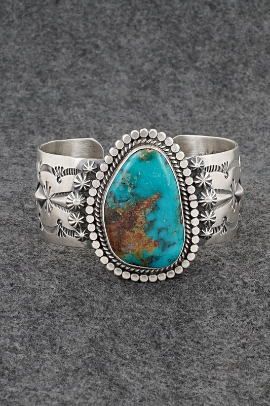 Turquoise & Sterling Silver Bracelet - Raymond Delgarito