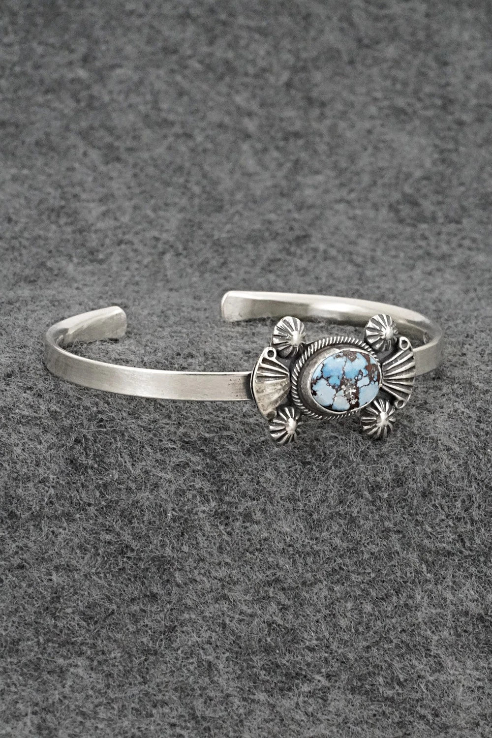 Turquoise & Sterling Silver Bracelet - Genevieve Francisco