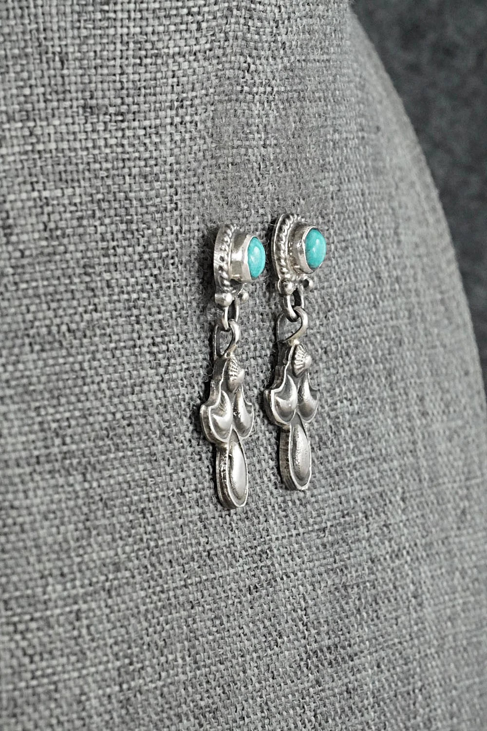 Turquoise & Sterling Silver Earrings - Sharon McCarthy