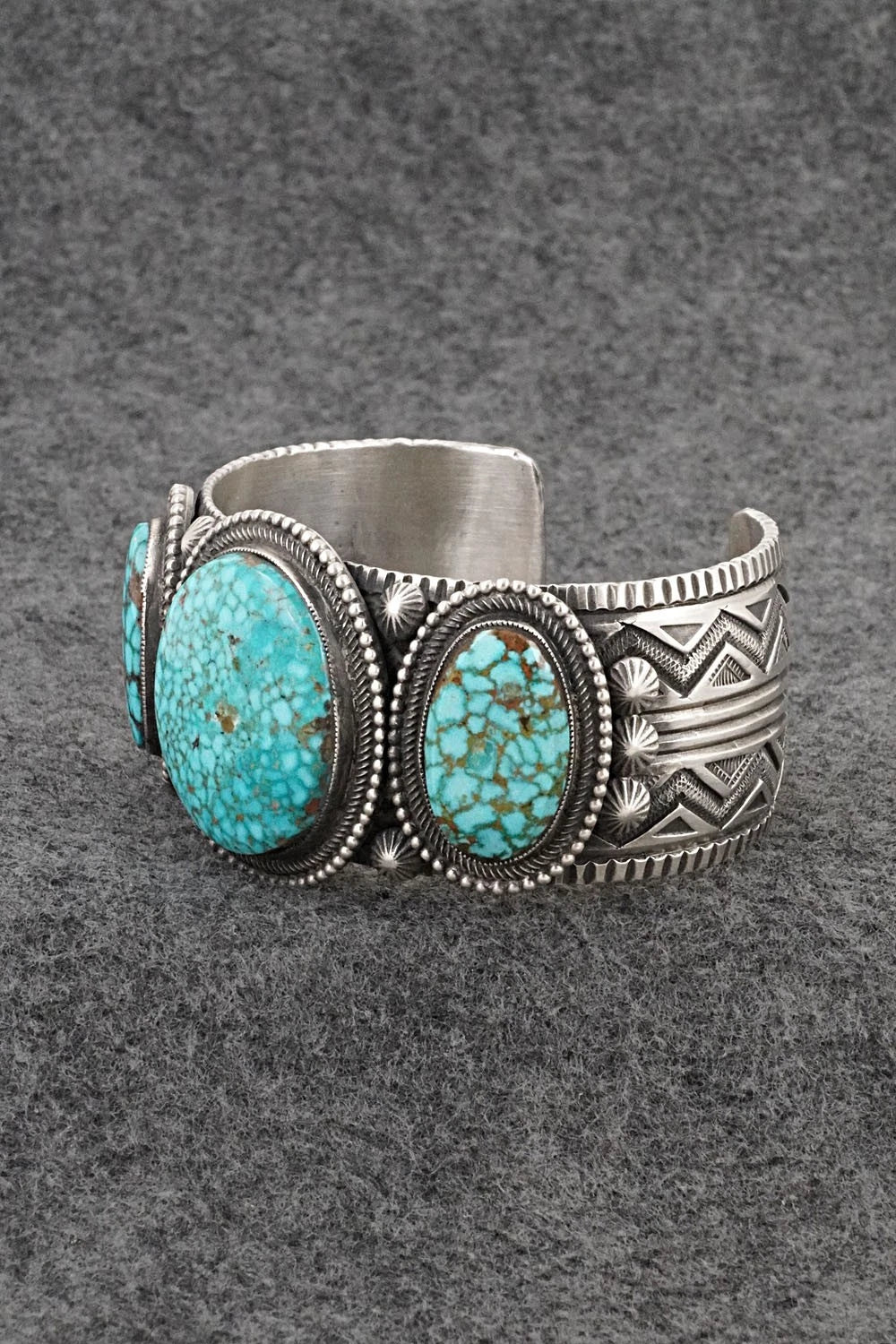 Turquoise & Sterling Silver Bracelet - Calvin Martinez