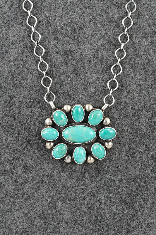 Turquoise & Sterling Silver Necklace - Kathleen Livingston