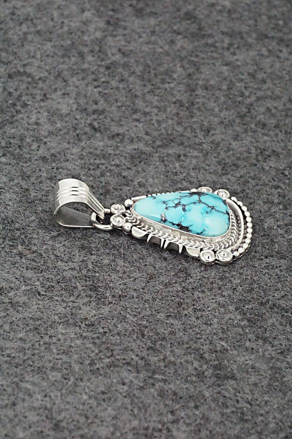 Turquoise & Sterling Silver Pendant - Daniel Benally