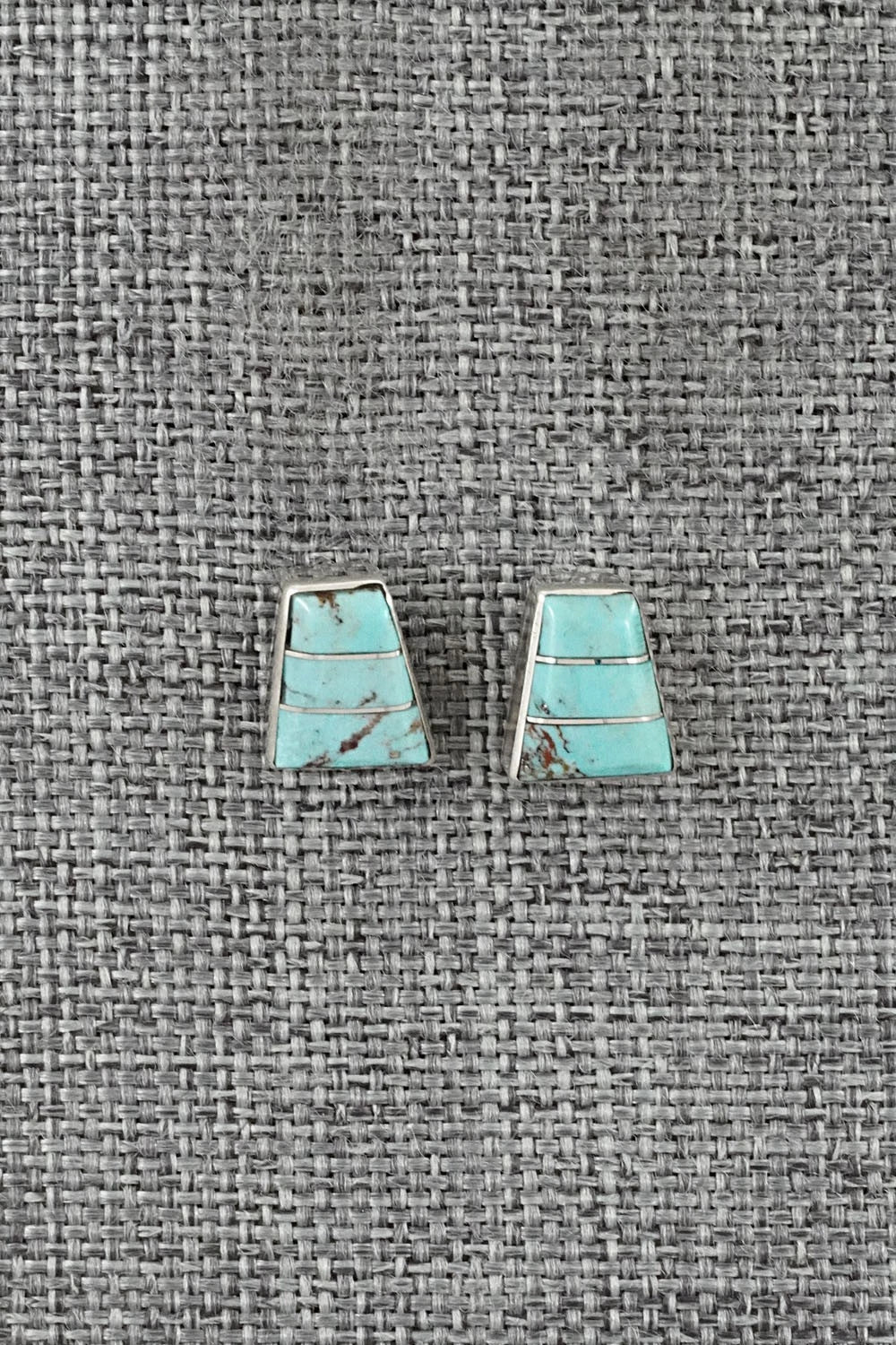 Turquoise and Sterling Silver Earrings - Michelle Haloo