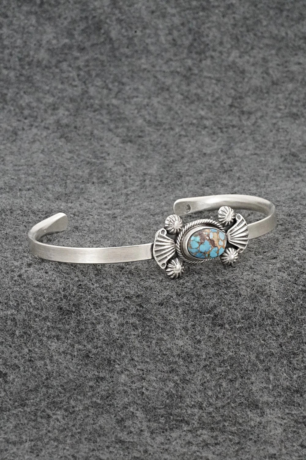 Turquoise & Sterling Silver Bracelet - Genevieve Francisco