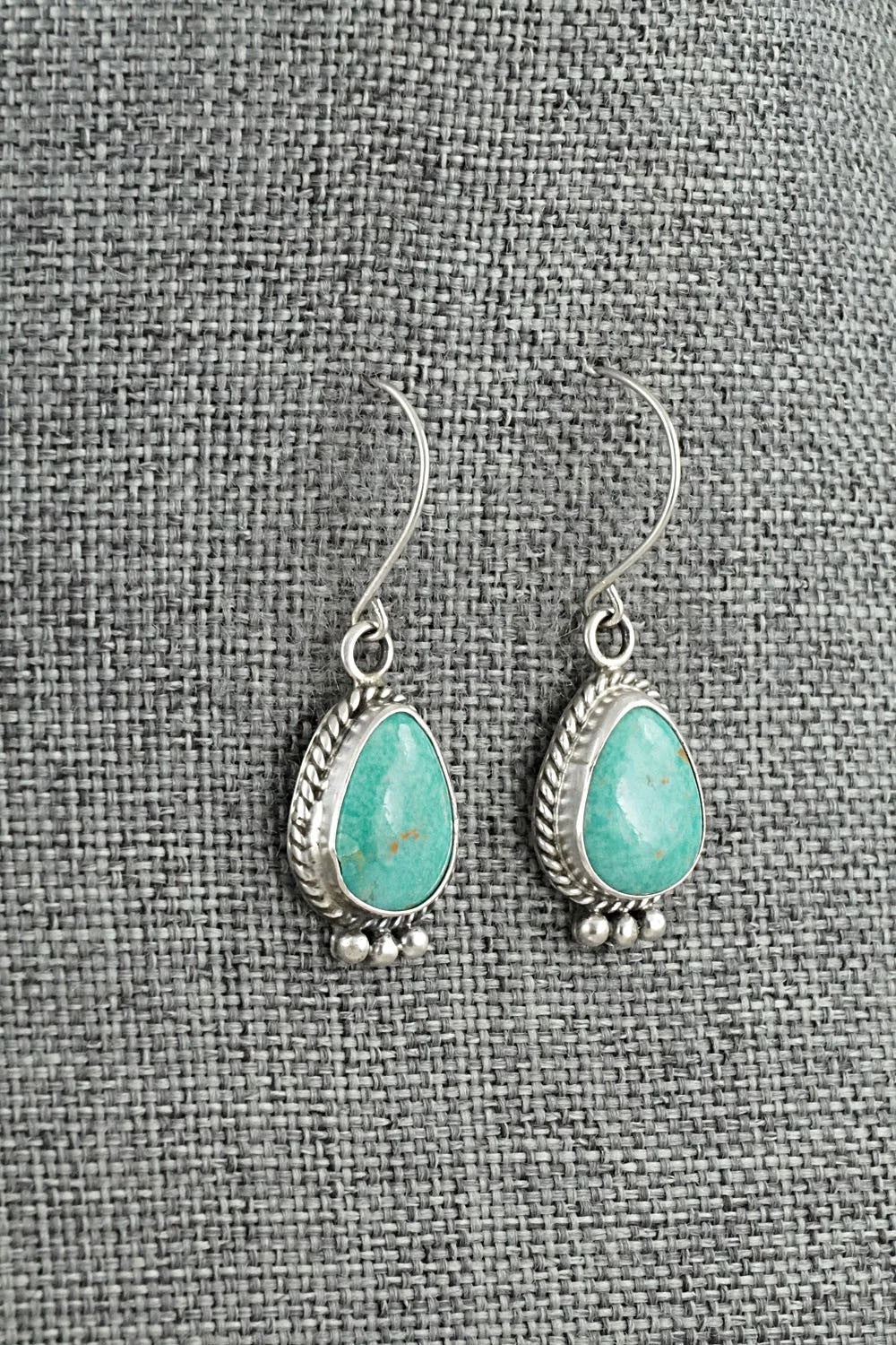 Turquoise & Sterling Silver Earrings - Rosemary Saunders