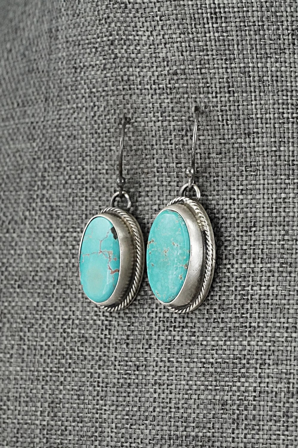 Turquoise & Sterling Silver Pendant and Earrings Set - Bobby Johnson