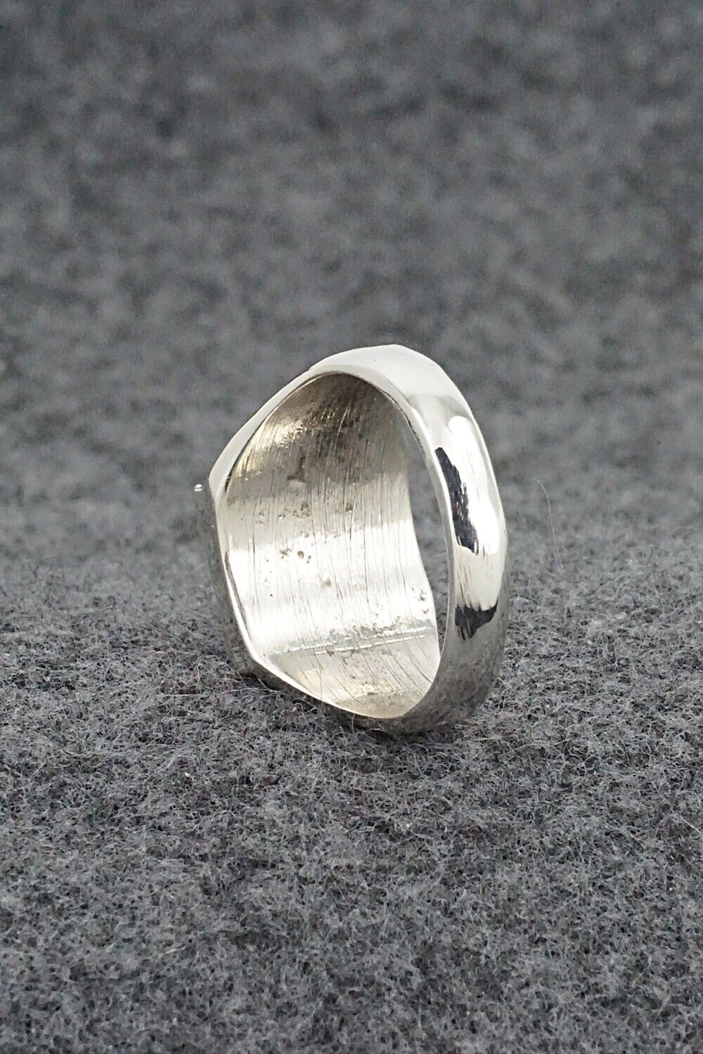 Multi Stone & Sterling Silver Ring - Herbert Kallestewa - Size 9.75