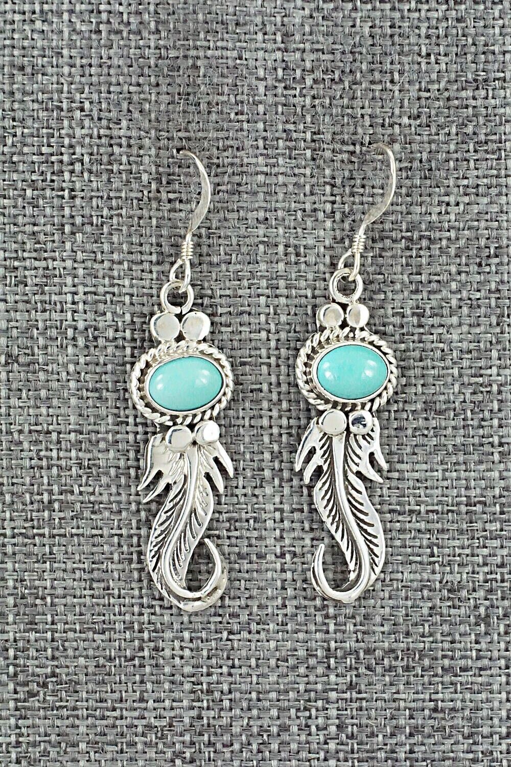 Turquoise & Sterling Silver Earrings - Judy Largo