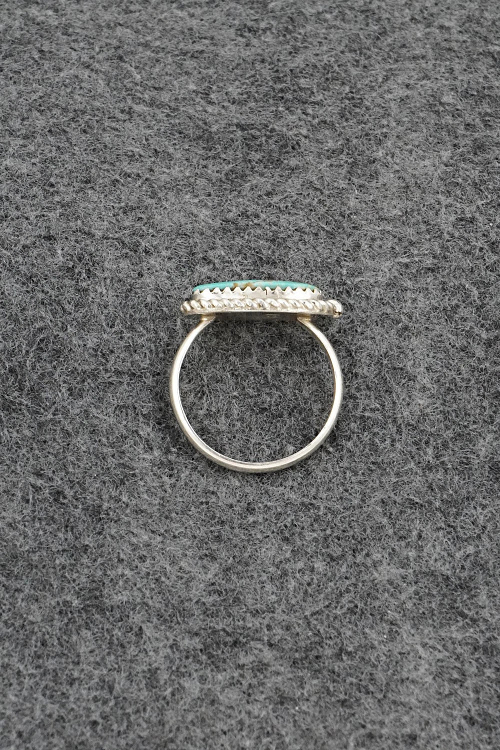 Turquoise & Sterling Silver Ring - Priscilla Reeder - Size 8