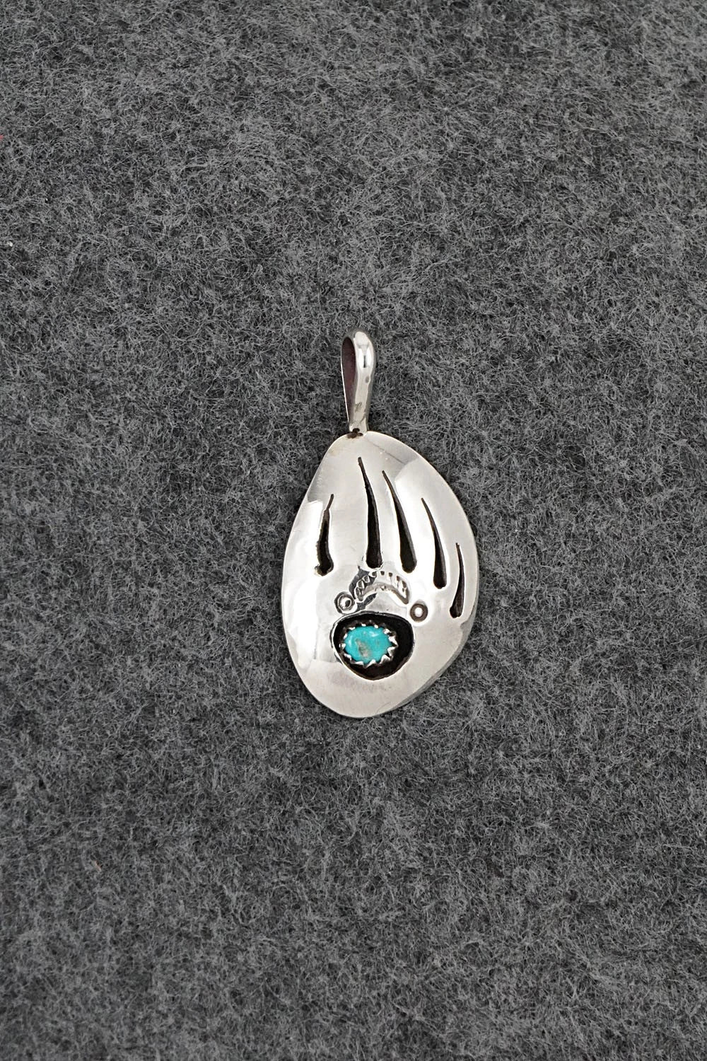 Turquoise & Sterling Silver Pendant - Ervin Begay