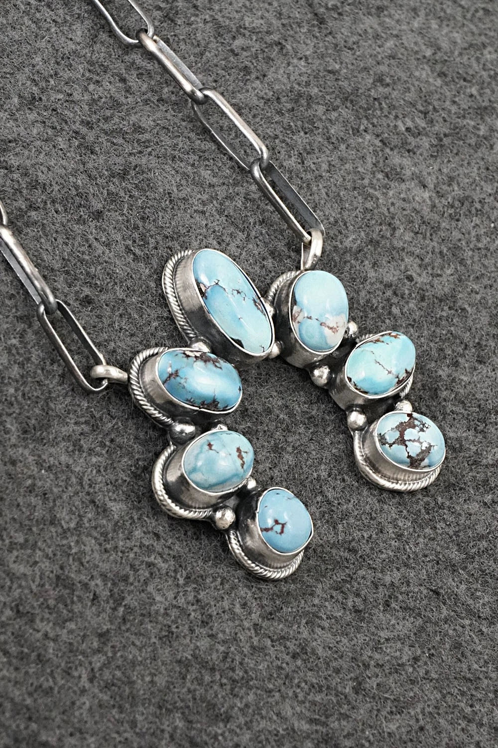 Turquoise & Sterling Silver Necklace - Darrin Livingston