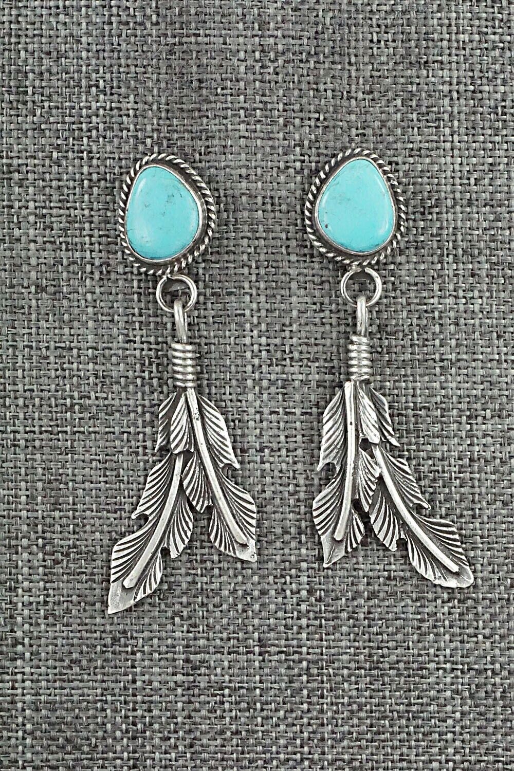 Turquoise and Sterling Silver Earrings - Sharon McCarthy