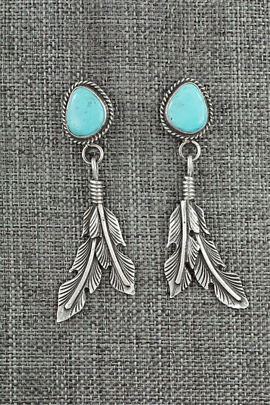 Turquoise and Sterling Silver Earrings - Sharon McCarthy