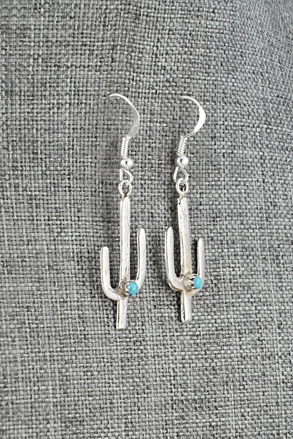 Turquoise & Sterling Silver Earrings - Lorraine Chee