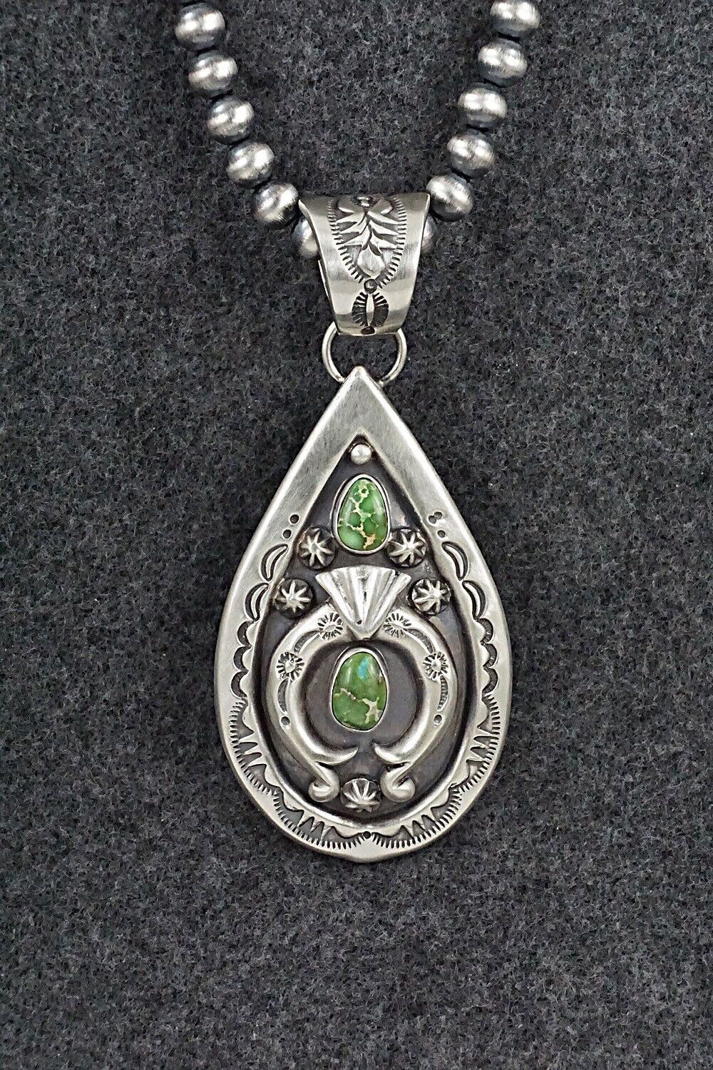 Turquoise & Sterling Silver Necklace - Verley Betone
