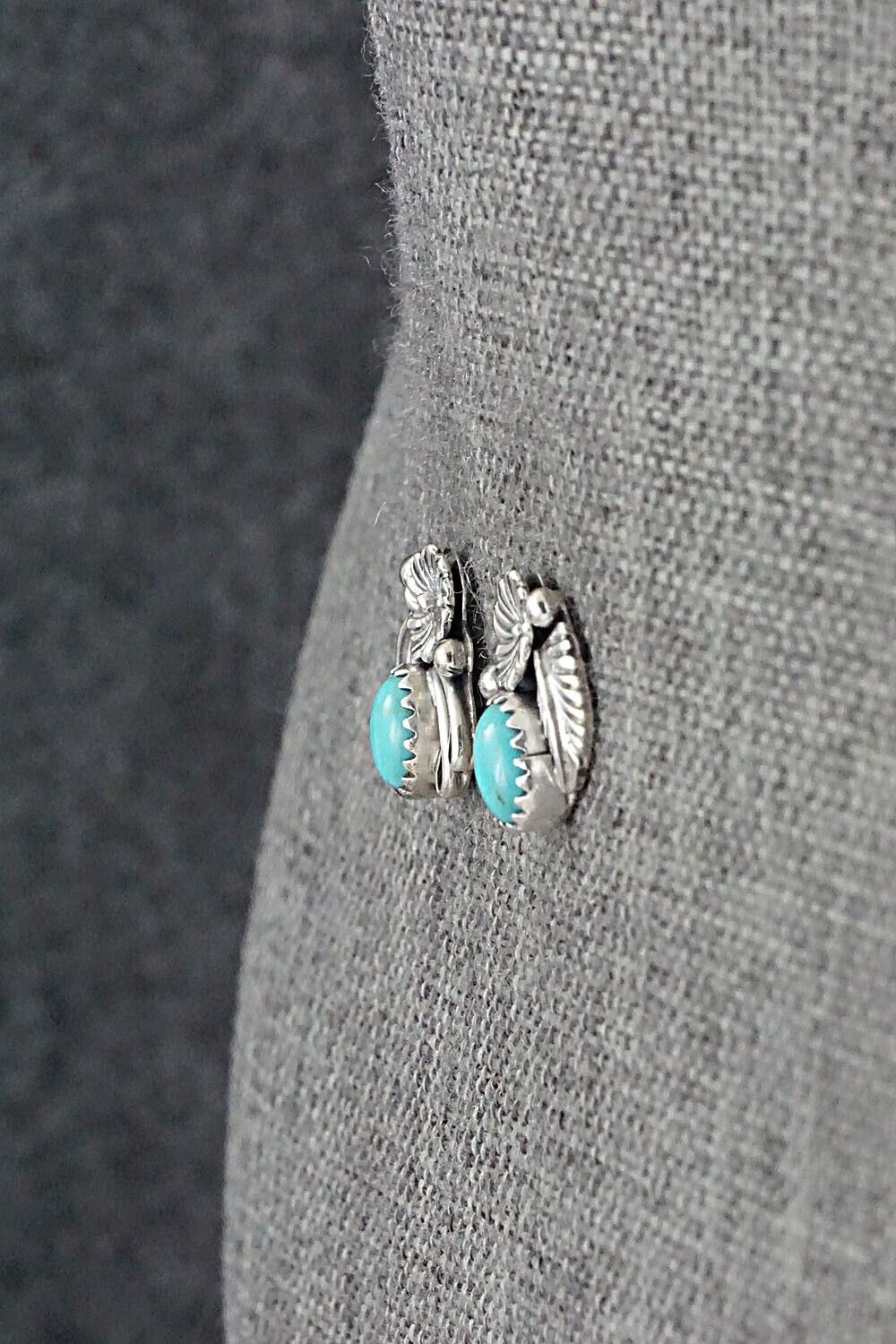 Turquoise & Sterling Silver Earrings - Rita Largo