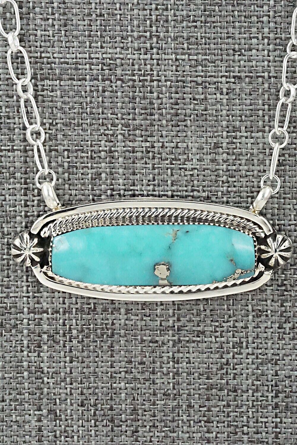 Turquoise & Sterling Silver Necklace - Sadie Jim