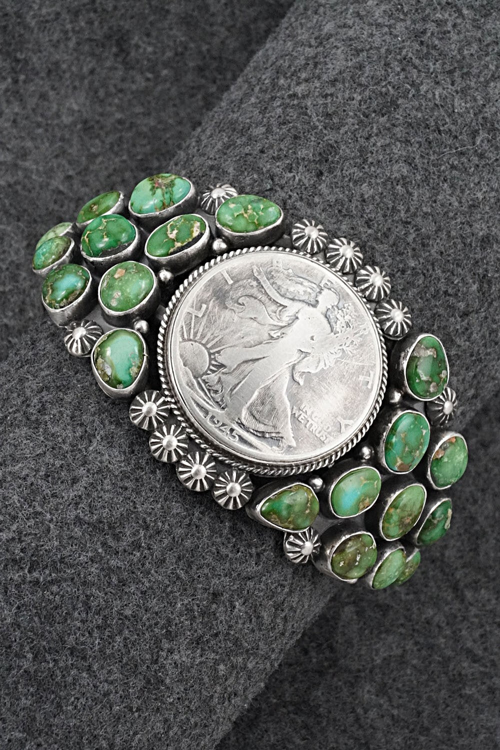 Turquoise and Sterling Silver Bracelet - Derrick Gordon