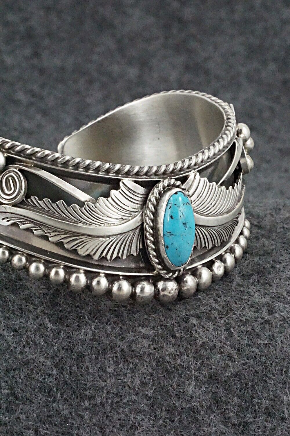Turquoise & Sterling Silver Bracelet - Tom Lewis