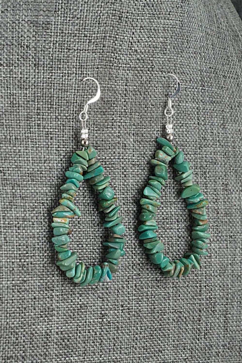 Turquoise & Sterling Silver Earrings - Doreen Jake