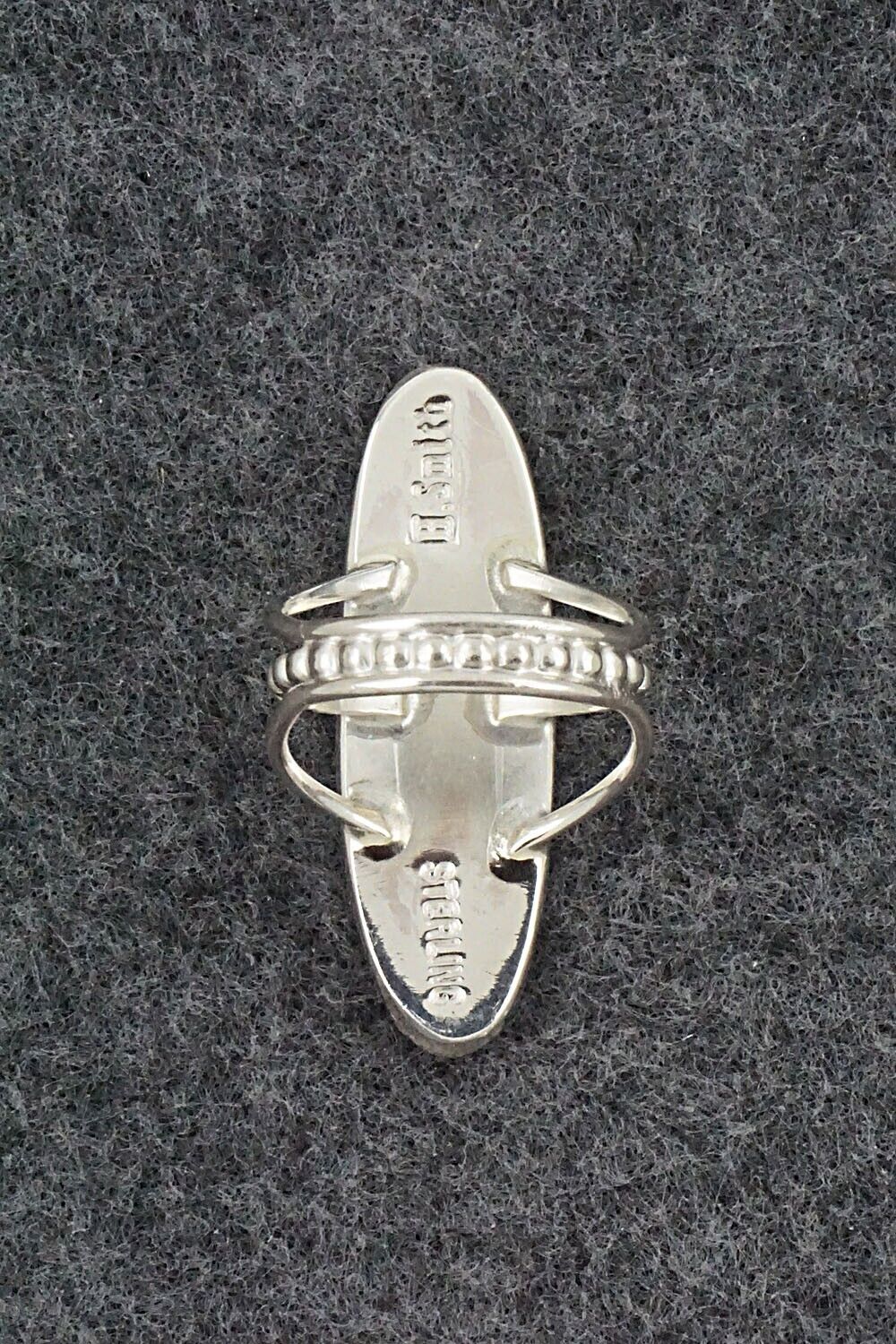 Spiny Oyster & Sterling Silver Ring - Harold Smith - Size 5.5