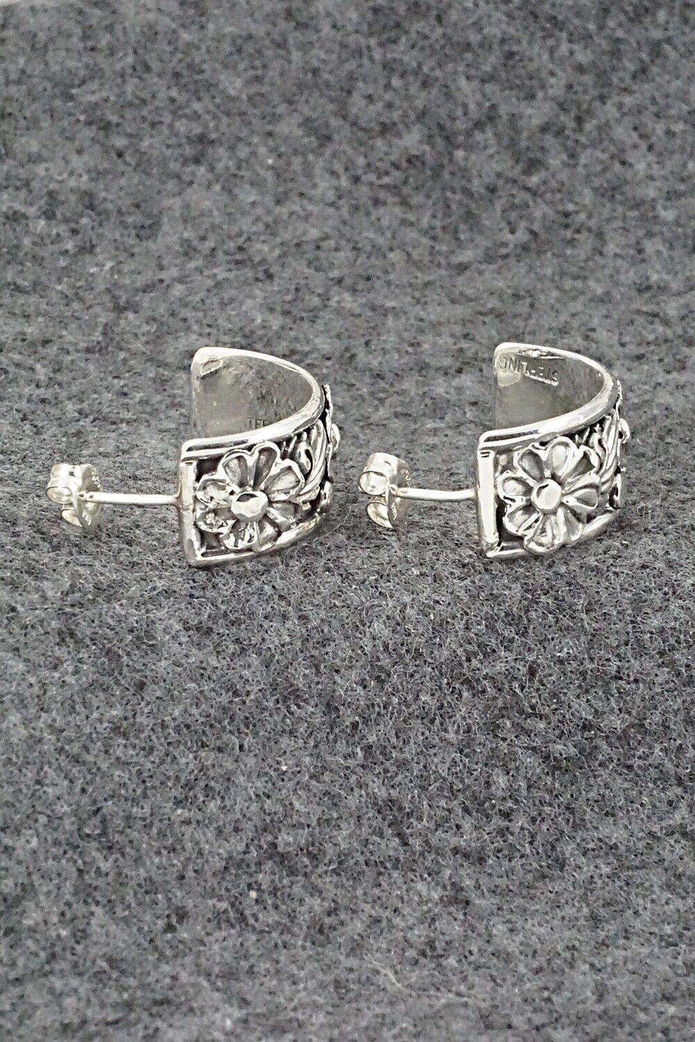 Sterling Silver Hoop Earrings - Tom Dinetso
